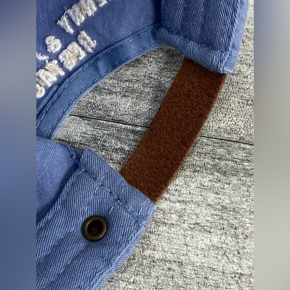 Lenny & Joes Fish Tale Feeding Frenzy Adjustable Leather Strap Back Hat Anchor - Picture 12 of 16